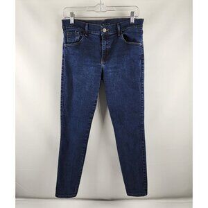 Mott & Bow Jeans Womens 30x27 Blue Mid Rise Skinny Denim Stretch